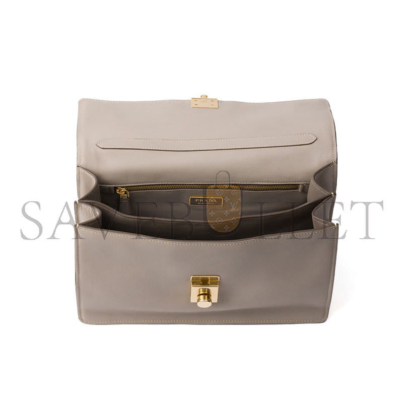 PRADA SOFT SOUND MEDIUM LEATHER SHOULDER BAG 1BN023 (28*16*10cm) PRADA SOFT SOUND MEDIUM LEATHER SHOULDER BAG 1BN023 (28*16*10cm)